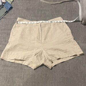 Boden Beige linen Women's Shorts